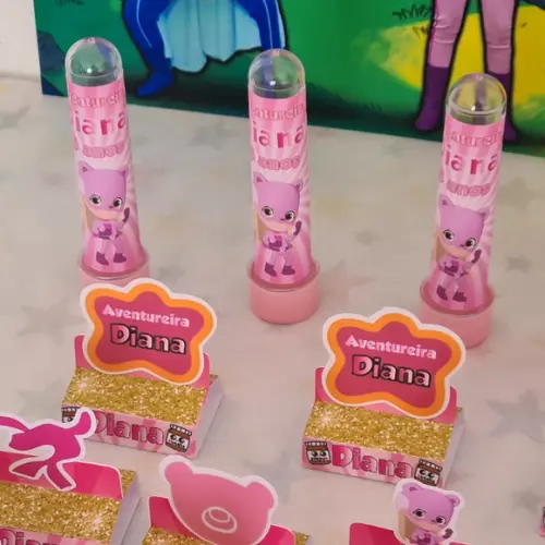 Aventureira Rosa - Mini Lembrancinhas