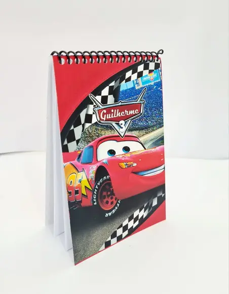 Bloquinho Personalizado Carros Mcqueen