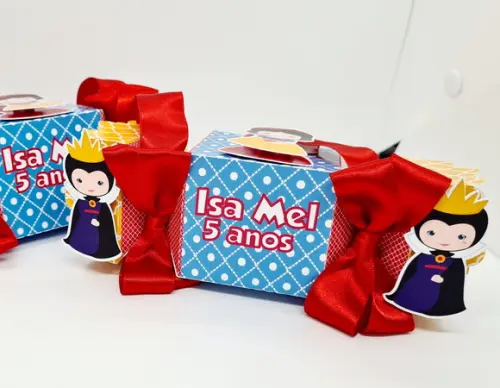 Caixa Bala Branca de Neve Cute