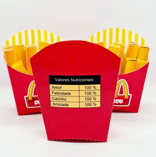 Caixa Batata Frita Mcdonald