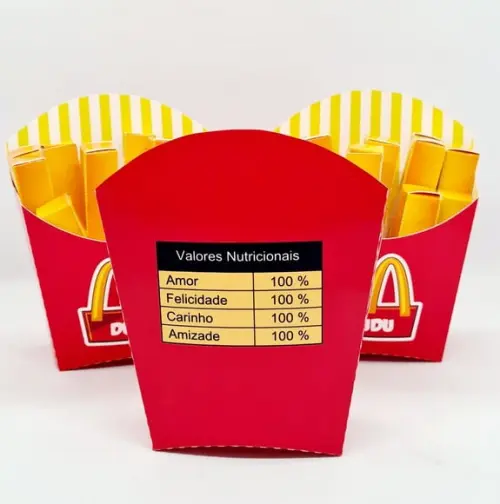 Caixa Batata Frita Mcdonald's (só a Caixinha)