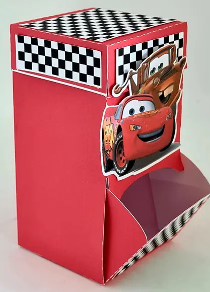 Caixa Bomba de Gasolina Carros - Mcqueen