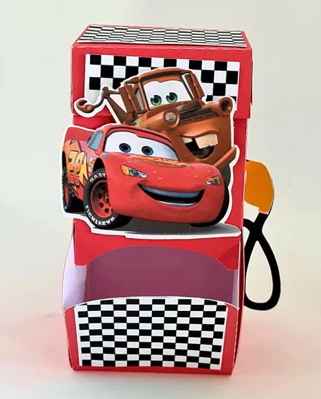Caixa Bomba de Gasolina Carros - Mcqueen