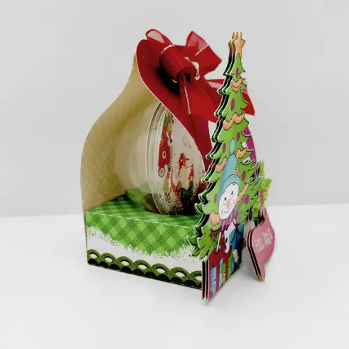 Caixa com Bola Natal Personalizada