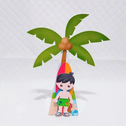Caixa Cone (pirâmide)- Festa na Praia