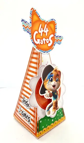 Caixa Cone 44 Gatos