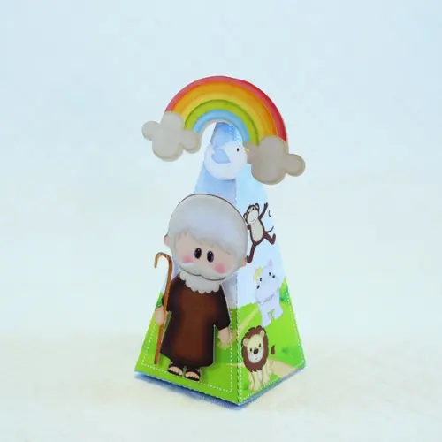 Caixa Cone Arca de Noé - Caixa Pirâmide Arca de Noé
