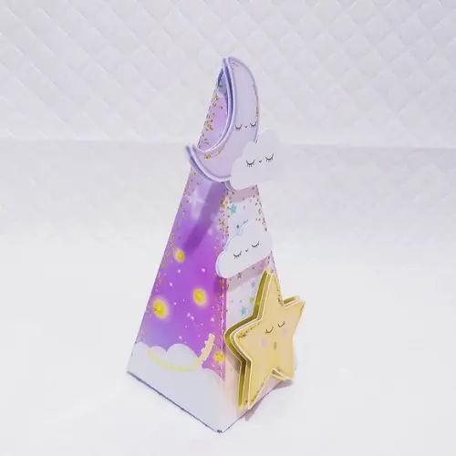 Caixa Cone Brilha Estrelinha - Pirâmide Brilha Estrelinha