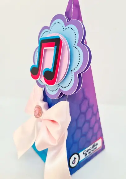Caixa Cone Especial Tik Tok