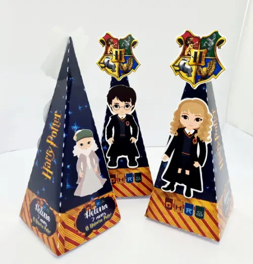 Caixa Cone Harry Potter- Pirâmide Harry Potter