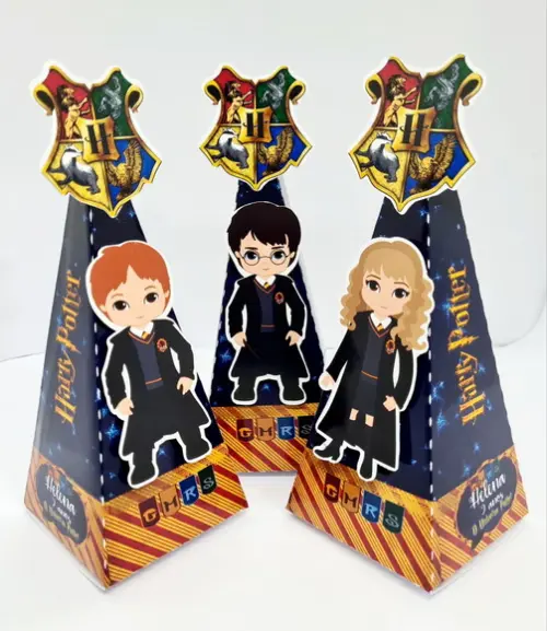 Caixa Cone Harry Potter- Pirâmide Harry Potter