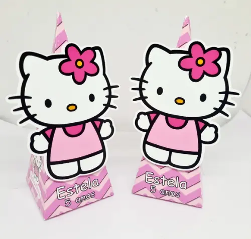 Caixa Cone Hello Kitty