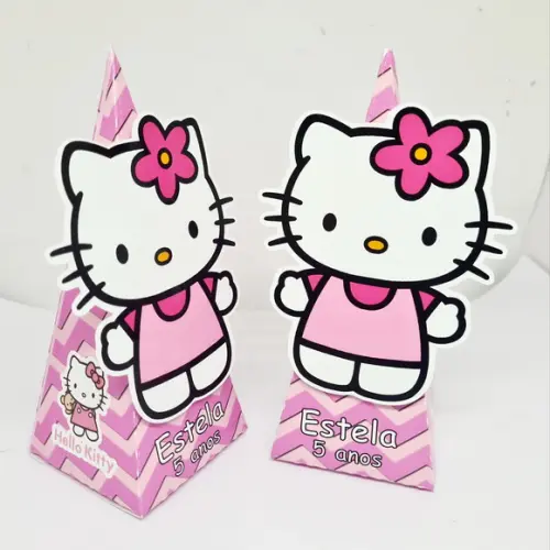Caixa Cone Hello Kitty