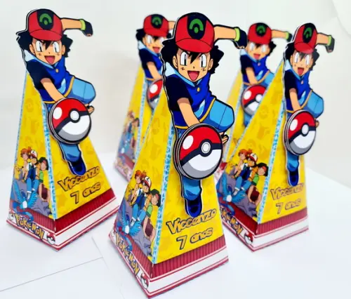 Caixa Cone Pokemon - Caixa Pirâmide Pokemon