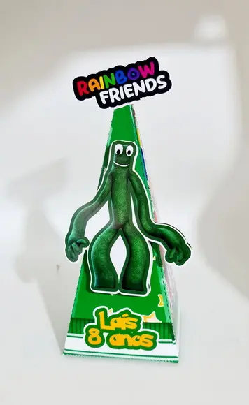 Caixa Cone Rainbow Friends Green