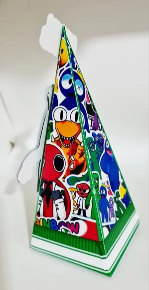 Caixa Cone Rainbow Friends Green