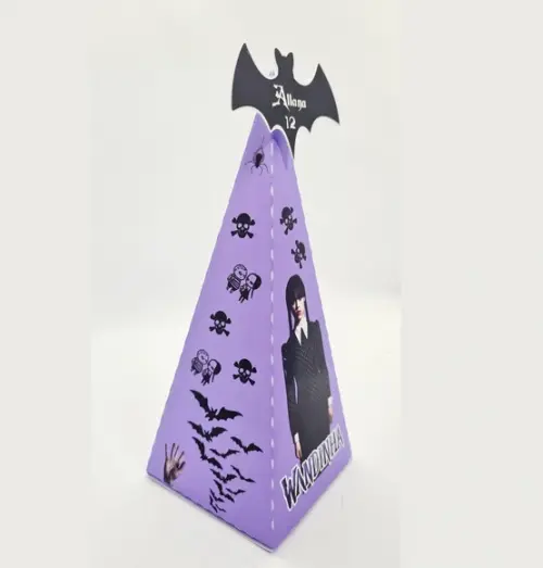 Caixa Cone Wandinha Addams