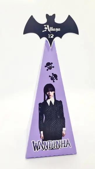 Caixa Cone Wandinha Addams