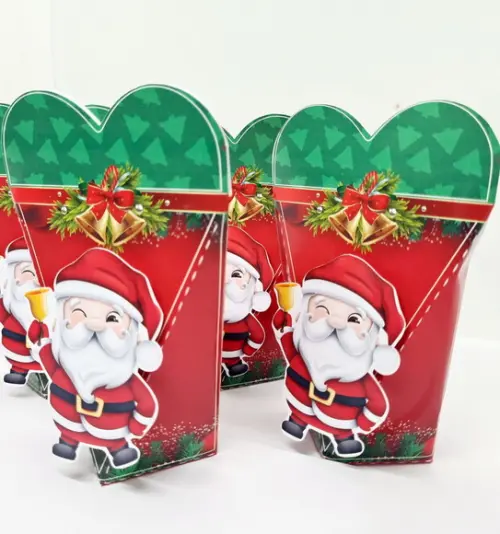 Caixa Coração Natal Papai Noel