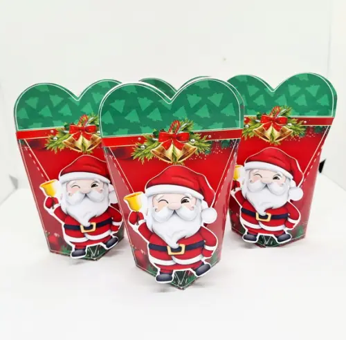Caixa Coração Natal Papai Noel