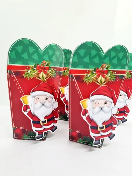 Caixa Coração Natal Papai Noel