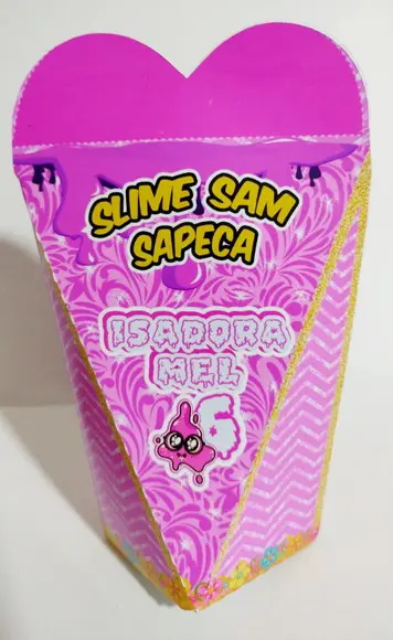 Caixa Coração Sam Slime Sapeca
