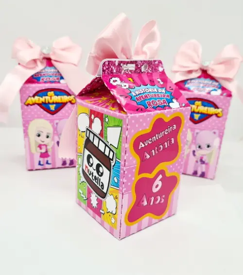Caixa Milk Aventureira Rosa