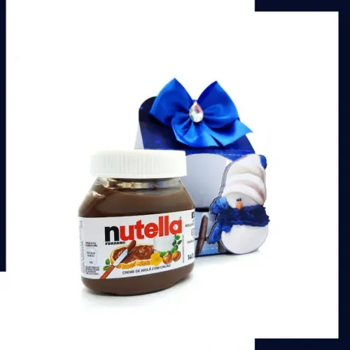 Caixa Nutella - Natal Azul (já com Nutella)