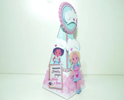 Caixa Pirâmide Confeitaria