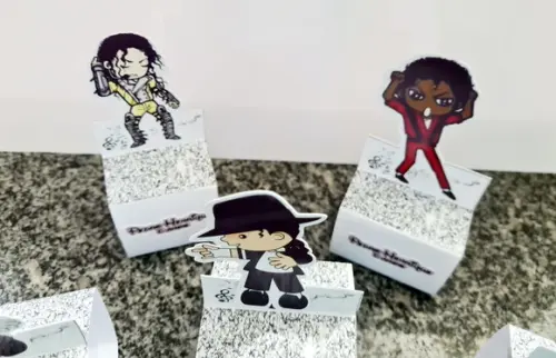 Caixinha Acrílica Michael Jackson