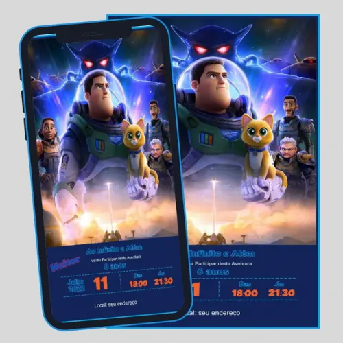 Convite Digital Buzz Lightyear 2022