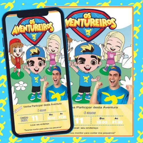 Convite Digital os Aventureiros