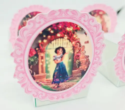 Forminha para Doces Encanto Disney Rosa