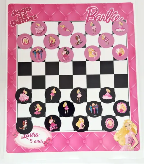 Jogo de Damas Barbie