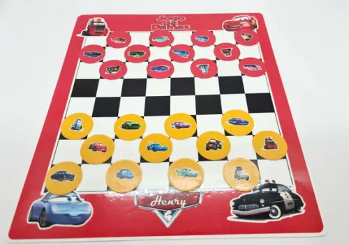Jogo de Damas Carros Mcqueen