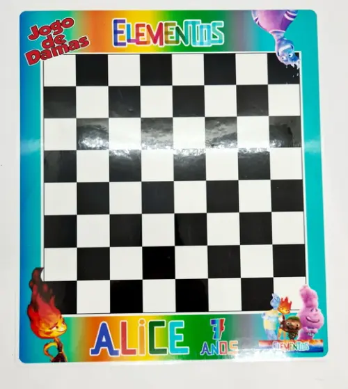 Jogo de Damas Elementos Disney