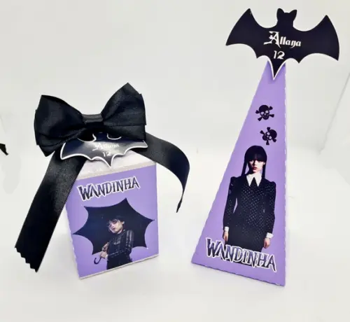 Kit Caixinhas Wandinha Addams (20 Peças)