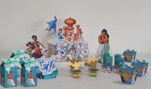 Kit Festa Aladdin e Jasmine