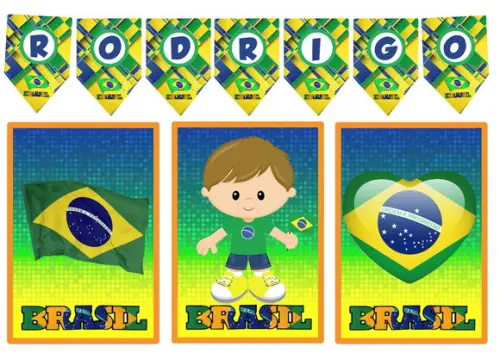 Kit Festa Brasil Copa do Mundo