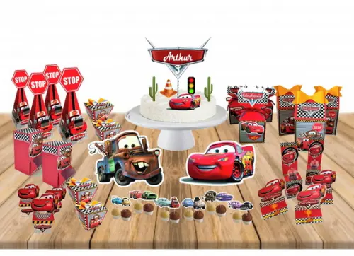 Kit Festa Completa Carros - Mcqueen