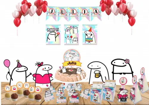 Kit Festa Completa Flork Meme - Kit Festa Bentô