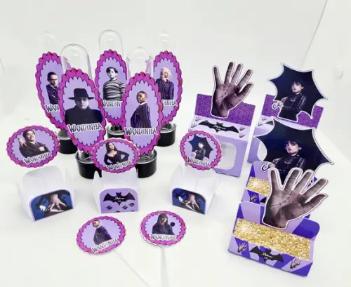 Kit Festa Completa Wandinha Addams