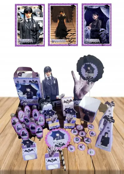 Kit Festa Completa Wandinha Addams