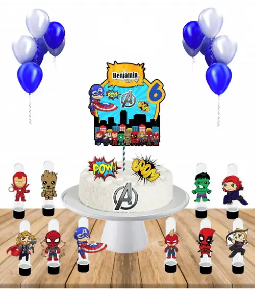 Kit Festa em Casa os Vingadores Cute