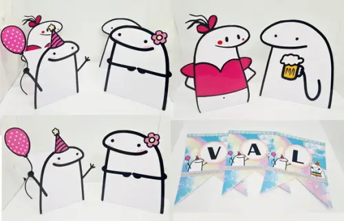 Kit Festa Flork Meme - Kit Festa Bentô