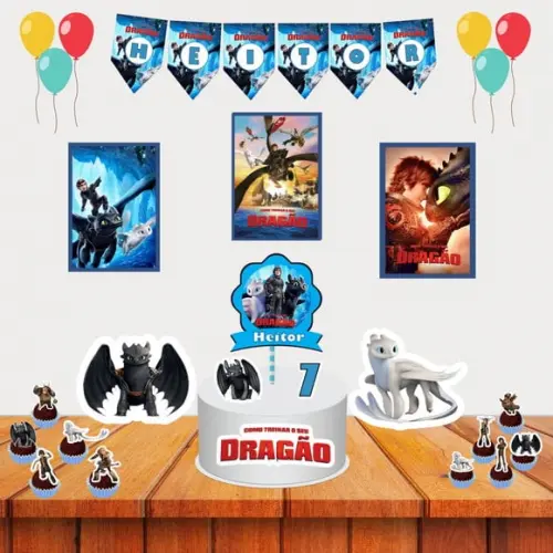 Kit Festinha Como Treinar Seu Dragão