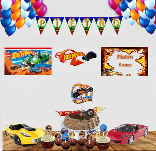 Kit Festinha Hot Wheels