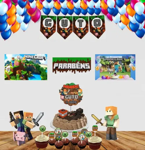 Kit Festinha Minecraft