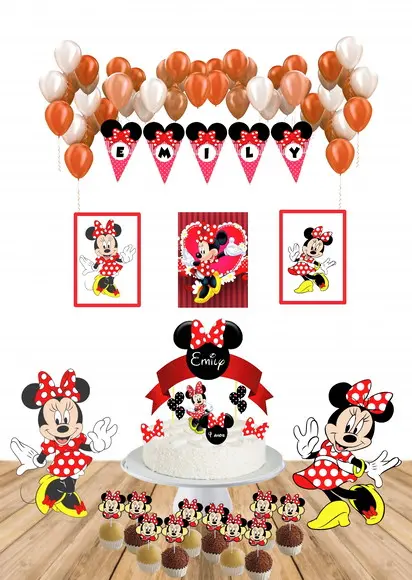 Kit Festinha Minnie Vermelha