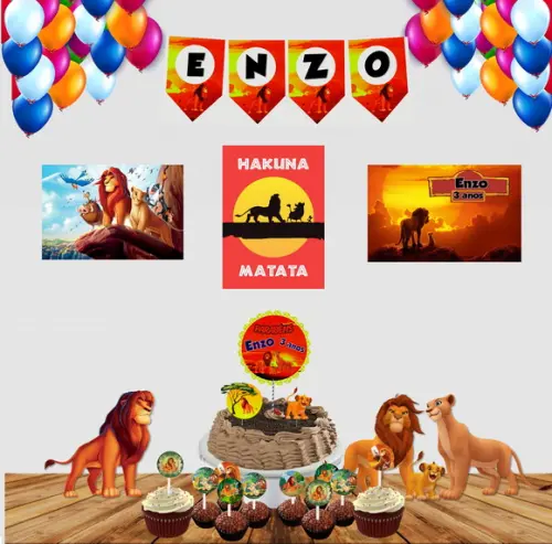 Kit Festinha o Rei Leão